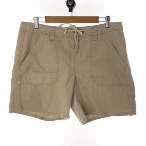 Tommy Hilfiger Khaki Rolled Up Shorts Womens Size 12